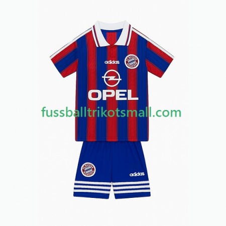 Fußballtrikots Bayern München 1995 Retro Kinder 1997 Kurzarm Heimtrikotsatz kaufen